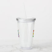 "Uw stem is belangrijk" pride lgbtq lgbt regenboog Acryl Drinkbeker (Links)