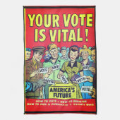 Uw stem is essentieel! theedoek (Verticaal)