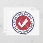 uw stembiljetten briefkaart (Voorkant / Achterkant)