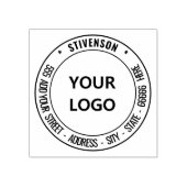 Uw Stempel van het Adres van de Terugkeer met Logo (Afrduk)
