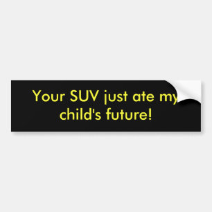 Uw SUV Bumpersticker
