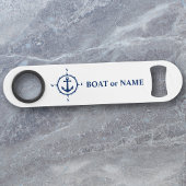 Uw tas of Nautical Compass Anchor White Speed Flessenopener