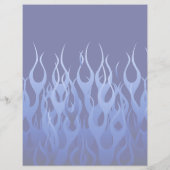 Uw tekst op Keep Calm op blauwe racevlammen Flyer (Achterkant)