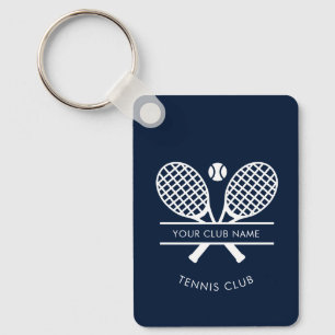 Uw Tennis Club Naam Leden Custom Swag Sleutelhanger