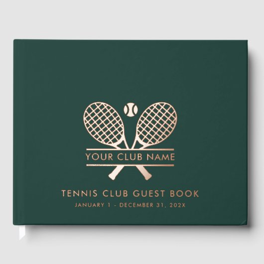 Uw tennisclub naam Team Country House Bezoekers Gastenboek (Voorkant)