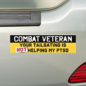 Uw training helpt niet met mijn PTSD-veteranen Bumpersticker