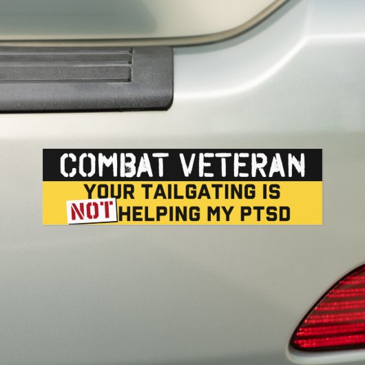 Uw training helpt niet met mijn PTSD-veteranen Bumpersticker (Op auto)