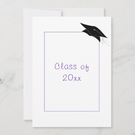 Uw Uitnodiging van de GraduPartij van de Kleuren e (Achterkant)