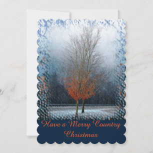 Uw uitnodiging-Vrolijk Land Chritmas van de Douane Kaart