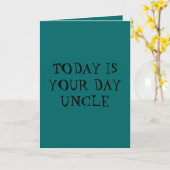 UW UNCLES FATHDAG-KAARTEN KAART (Gele Bloem)