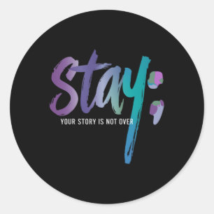 Uw verhaal gaat niet over het beschermen van zelfm ronde sticker