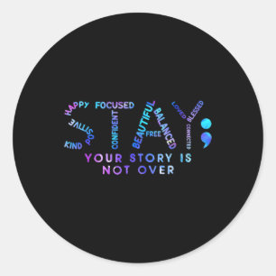 Uw verhaal gaat niet over het beschermen van zelfm ronde sticker