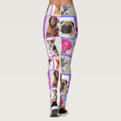 Uw verhaal, uw Leggings: 8-foto aangepaste collage Leggings (Achterkant)