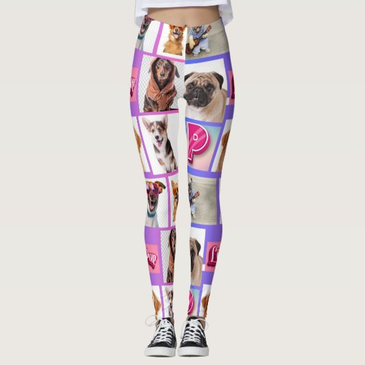 Uw verhaal, uw Leggings: 8-foto aangepaste collage Leggings (Voorkant)
