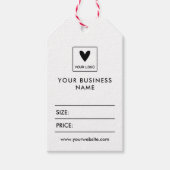 Uw vierkant Logo Sociale mediaprijs Gift Labels Cadeaulabel (Voorkant)