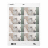 Uw vierkante Afbeelding vervangt Yellow Lab Puppy Etiket (Full Sheet)
