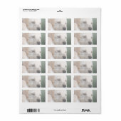 Uw vierkante Afbeelding vervangt Yellow Lab Puppy Etiket (Full Sheet)