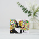 Uw Visitekaartje - Floral Butterfly Profiel (Staand voorkant)