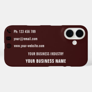 Uw Visitekaartje Ontwerp iPhone Case Sjabloon