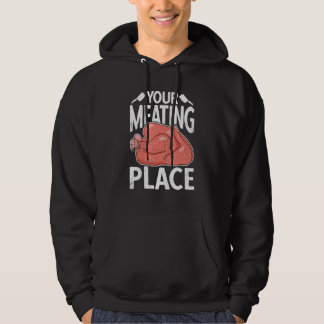 Uw Vleesplaats Slager Worst Slagerij Winkel Hoodie