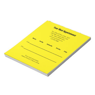 Uw volgende afspraak Dokters Kantoor Herinnering Y Notitieblok