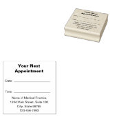 Uw volgende Sjabloon Patiëntenherinnering voor afs Rubberstempel (Gestempeld)