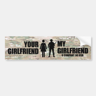 Uw Vriendin - Mijn Vriendin G Company 141 BSB Bumpersticker