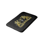 Uw wapenschild monogram en kleur badmat (Gekanteld)