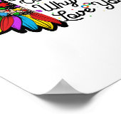 Uw ware kleuren oneindige regenboog Neurodiversite Poster (Hoek)