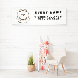 Uw website Business Event Welkom Spandoek