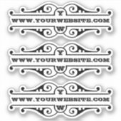 Uw website sticker (Voorkant)