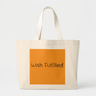 Uw wens vervulde Jumbo Canvas tas