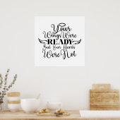 Uw wensen waren klaar poster (Keuken)