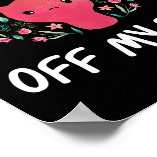 Uw Wetten Van Mijn Lichaam Pro-Choice Feminist Fun Poster (Hoek)