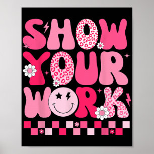 Uw Wiskunde Teacher Test Dag Motivatie Testi Poster