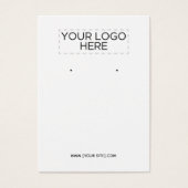 Uw witte Logo-oorspong Visitekaartje (Voorkant)