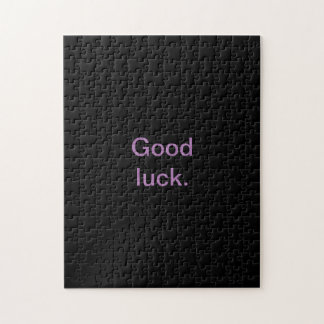 Uw woorden Sjabloon Solid Black Harde Moeilijk Legpuzzel