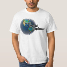 Uw World Explorer Mannelijk T-shirt