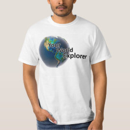 Uw World Explorer Mannelijk T-shirt