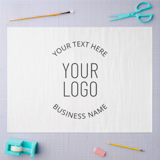 Uw zakelijke Logo & bericht Tissuepapier (Craft)