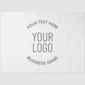 Uw zakelijke Logo & bericht Tissuepapier (Voorkant)