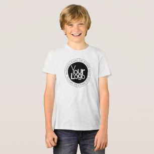 Uw zakelijke Logo & eenvoudige bewerkbare tekst Tri-Blend Shirt