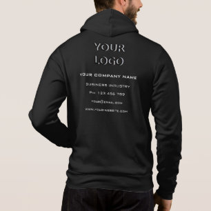 Uw zakelijke Logo en aangepaste tekst bedrijf Hood Hoodie
