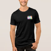 Uw zakelijke Logo en aangepaste tekst Sjabloon Tri-Blend Shirt (Voorkant)