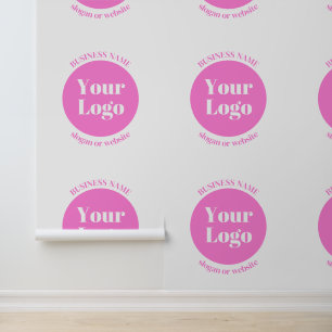 Uw zakelijke Logo en bewerkbare tekst Sjabloon R Behang