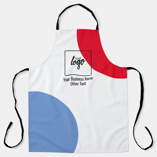 Uw zakelijke Logo en tekst Schort (Voorkant)