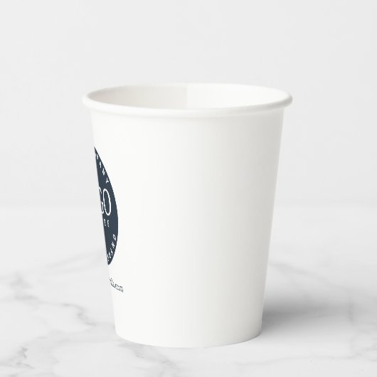 Uw zakelijke Logo en website op maat Papieren Bekers (Links)