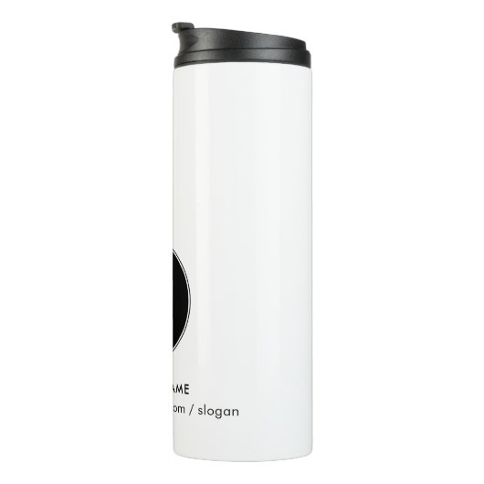 Uw zakelijke Logo en website promotioneel Thermosbeker (Geroteerd rechts)