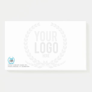 Uw zakelijke Logo Faded achtergrond   AANGEPASTE G Post-it® Notes