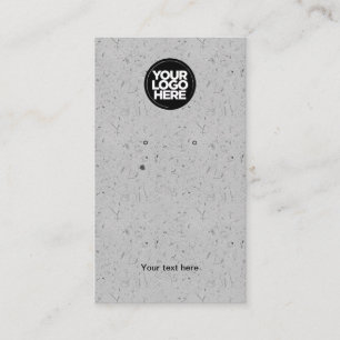 Uw zakelijke Logo Kraft Grey Earning Display Card Visitekaartje